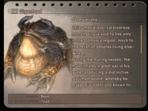 FFXII Bestiary .
